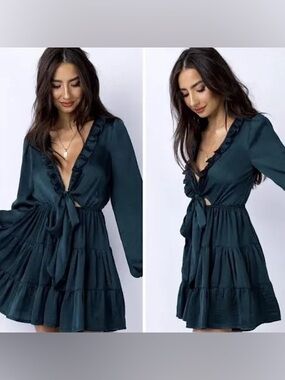 dani dress princess polly Dani Mini Dress Brown